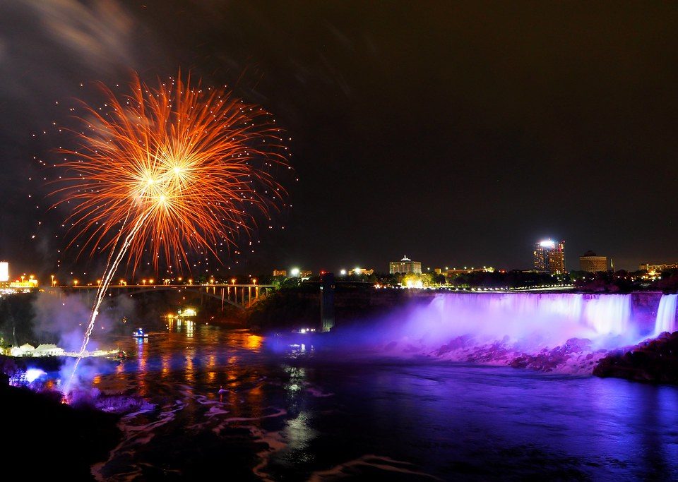 Niagara falls Fireworks
